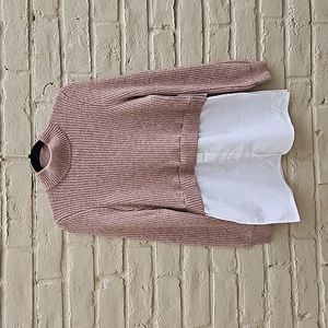 H Halston mock neck sweater shirt